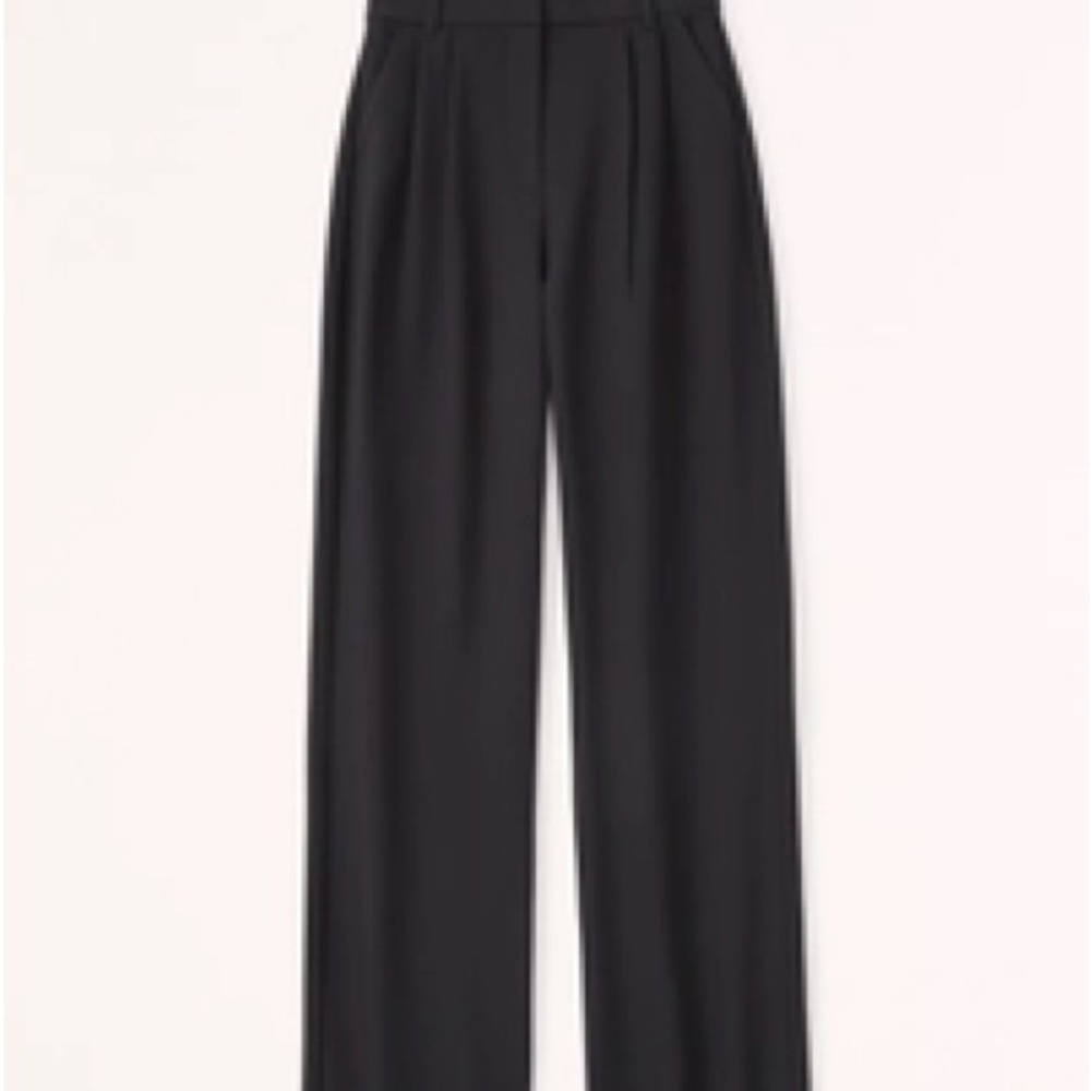 Abercrombie & Fitch Black Wide Leg Pants High Waisted